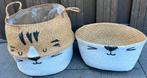 3x Bloempot Zeegras Tijger, 25 tot 40 cm, Overige materialen, Gebruikt, Rond
