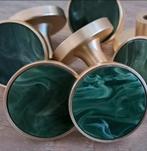 Kastknop goud groen, Ophalen of Verzenden, Nieuw