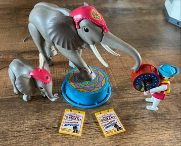 Vintage Playmobil Circus Romani Olifanten Set beschikbaar voor biedingen