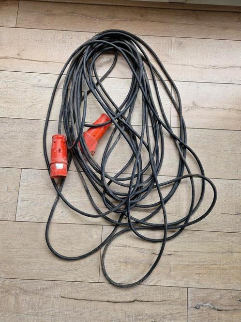 Krachtstroomkabel 32A – 5-polig – ca. 15 meter – Siemens, Doe-het-zelf en Verbouw, Elektra en Kabels, Zo goed als nieuw, Kabel of Snoer