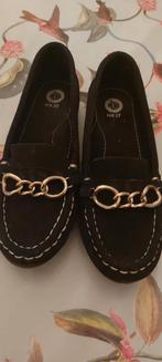 Zwarte Instappers met Gouden Ketting - Maat 37, Kleding | Dames, Picnic, Nieuw, Ophalen of Verzenden, Instappers