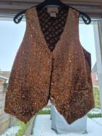 Dames gilet goud carnaval Hoofs, Maat 38/40 (M), Carnaval, Ophalen of Verzenden, Zo goed als nieuw