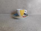 Espresso kop en schotel Strandbal 2002 Illy Collection, Huis en Inrichting, Ophalen of Verzenden, Zo goed als nieuw, Overige stijlen