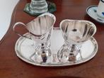 Verzilverd roomstelletje empire D.E. *eureka*, Antiek en Kunst, Ophalen of Verzenden