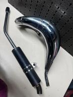 SCR Corse chrome uitlaat 50/70 cc bovenlangs Derbi senda, Ophalen of Verzenden, Zo goed als nieuw, Uitlaat