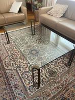Glazen salontafel (design: Peter Ghyczy), Ophalen, 100 tot 150 cm, Klassiek, eigentijds, vintage, modern, 50 tot 100 cm