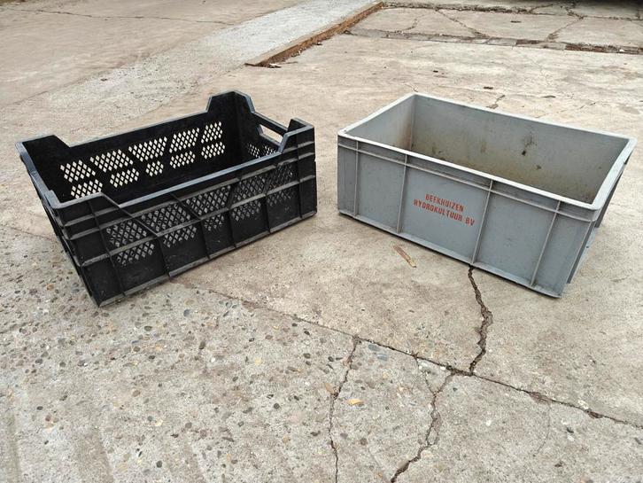 Plastic moestuin kratten 60cm x 40cm, Doe-het-zelf en Verbouw, Kratten en Dozen, Gebruikt, Krat, 50 tot 75 cm, Minder dan 35 cm