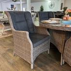 Wicker Tuinset – Ø120 cm – 4 stoelen — ZGAN / TWV: €1.350,-, Tuin en Terras, Tuinsets en Loungesets, Verzenden, ., Zo goed als nieuw