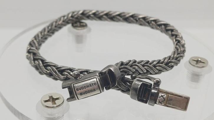 Buddha to Buddha Katja Black Rhodium Zilveren Armband 20,4cm, Sieraden, Tassen en Uiterlijk, Armbanden, Zo goed als nieuw, Zilver