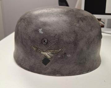 Prachtige repro fallschirmjäger helm WW2 WO2 met stoffen cam