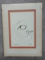 Daphne Odjig: zeefdruk "First Parting" 1979, in passepartout, Antiek en Kunst, Kunst | Tekeningen en Foto's, Ophalen of Verzenden