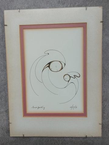 Daphne Odjig: zeefdruk "First Parting" 1979, in passepartout beschikbaar voor biedingen