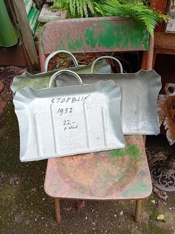 Zink 70 jr oude stofblikken Stoffer en blik curiosa Naambord beschikbaar voor biedingen