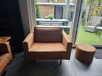 Fauteuil cognac, Ophalen, Gebruikt, 75 tot 100 cm, 100 tot 125 cm