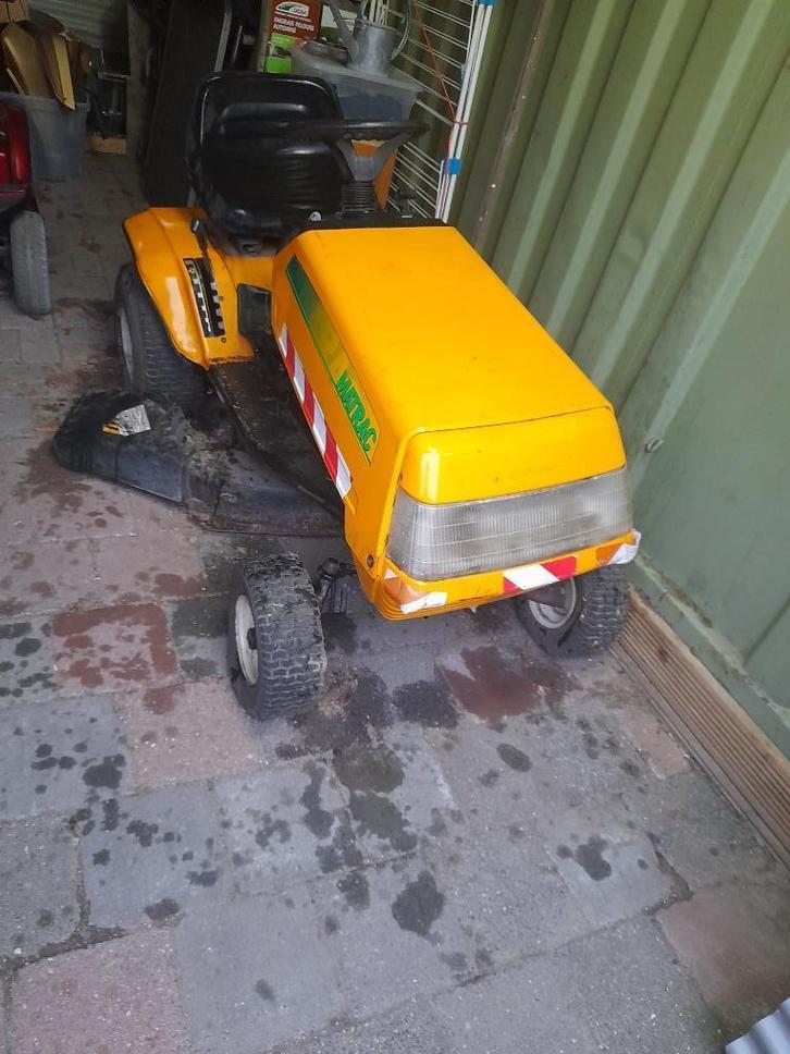 Zitmaaier Matrac incl aanhanger, Tuin en Terras, Zitmaaiers, Gebruikt, 90 tot 120 cm, Elektrische starter, Versnellingen, Ophalen