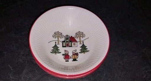 Wedgwood Windsor Christmas compoteschaaltjes nieuw!, Huis en Inrichting, Keuken | Servies, Nieuw, Kom(men), Wedgwood, Keramiek