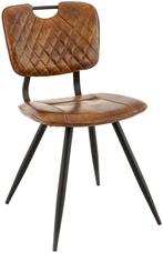 Vintage stoel model Soho kleur cognac, Info@edvonline.nl, Twee, Bruin, Nieuw