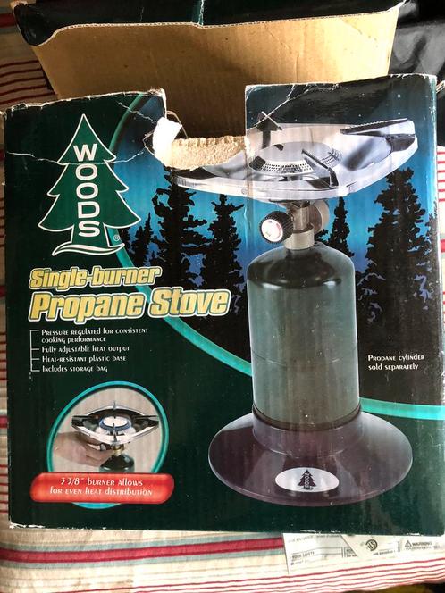 Kampeer/Gascomfoor Propane + onderstel (voet) en opbergtas., Caravans en Kamperen, Kampeeraccessoires, Nieuw, Ophalen