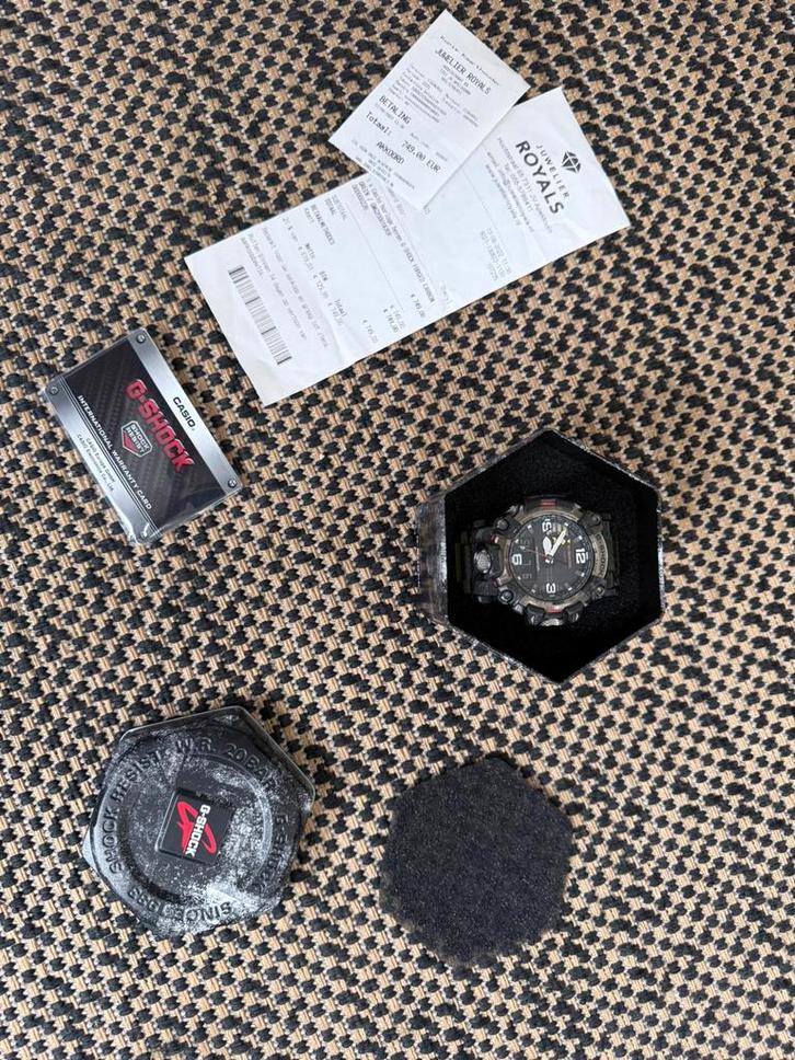 CASIO MUDMASTER GWG-2000-1A3JF, Sieraden, Tassen en Uiterlijk, Horloges | Heren, Gebruikt, Polshorloge, Casio, Overige materialen