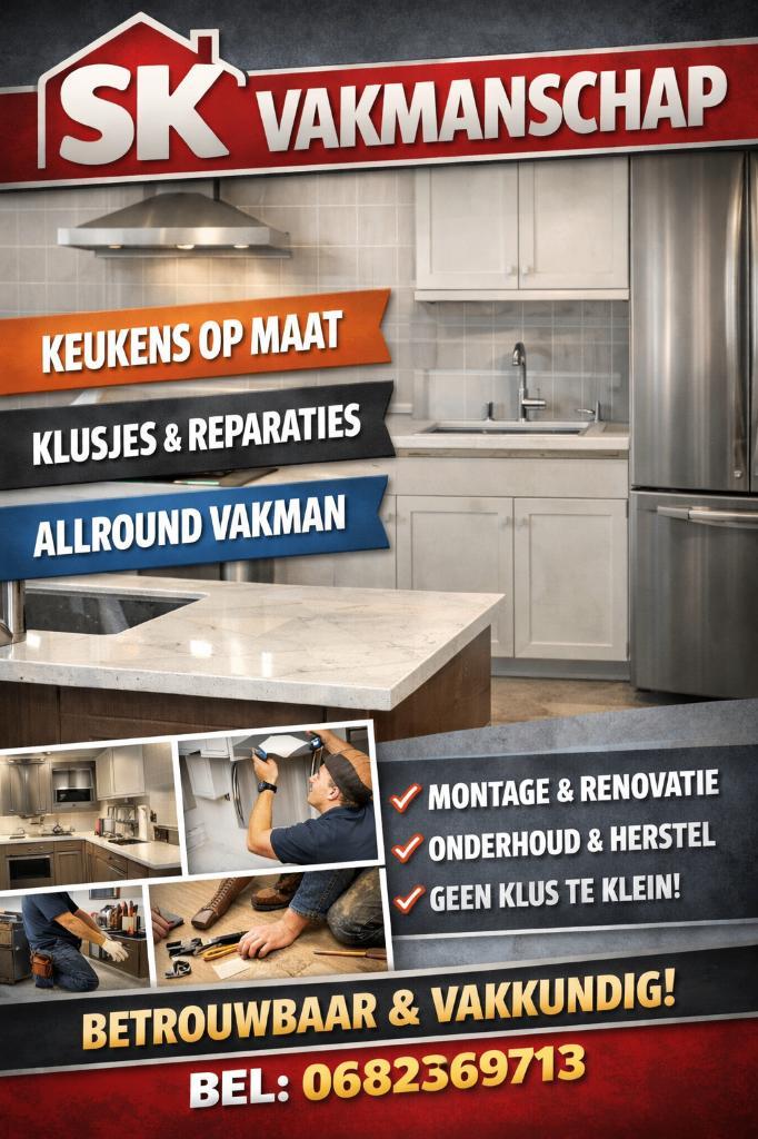 SK Vakmanschap klusjesman aan huis!, Diensten en Vakmensen, Klussers en Klusbedrijven, 24-uursservice