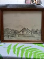 Schets van het veerhuis te Anna Paulowna., Antiek en Kunst, Ophalen of Verzenden