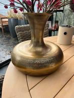 Gouden Decoratieve Vaas, Overige materialen, Gebruikt, Geel, Ophalen of Verzenden