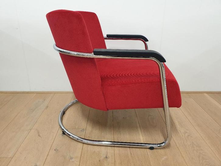 Gispen Today fauteuil JdB 602  laatste outlet modellen, Huis en Inrichting, Fauteuils, Zo goed als nieuw, Hout, Metaal, Stof, 50 tot 75 cm