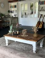 Salontafel Teakhout 135x70cm met lades, Ophalen, Gebruikt, 100 tot 150 cm, Teakhout