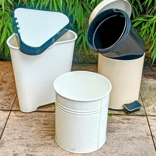 Drie schone vullisbakken voor één prijs, Huis en Inrichting, Woonaccessoires | Prullenbakken, Zo goed als nieuw, Overige materialen