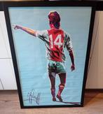 Ingelijste poster Johan Cruijff, Ophalen, Zo goed als nieuw, Ajax, Poster, Plaatje of Sticker