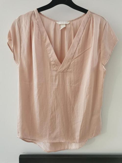 H&M Conscious Collection blouse mt. S/M, Kleding | Dames, Blouses en Tunieken, Zo goed als nieuw, Maat 36 (S), Roze, Verzenden