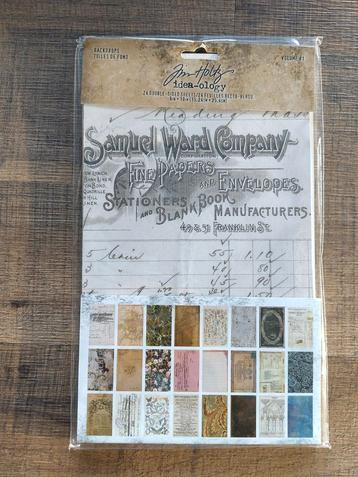 Tim Holtz Idea-ology Backdrops Volume 1 – TH94117 beschikbaar voor biedingen