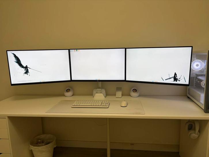 3 LG UltraGear 27 QHD gaming monitor, Computers en Software, Monitoren, Zo goed als nieuw, 101 t/m 150 Hz, DisplayPort, HDMI, Gaming