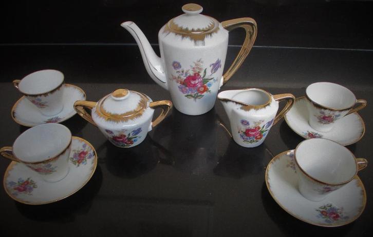 mocca servies edel porzelan, Huis en Inrichting, Keuken | Servies, Zo goed als nieuw, Compleet servies, Overige stijlen, Porselein