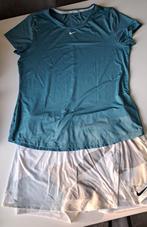 Nike dri-fit dames tennis shirt en rokje mt 40/L, Maat 38/40 (M), Ophalen of Verzenden, Wit, Zo goed als nieuw