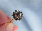 Antieke ring in 10 karaat goud met o.a. saffieren . 20e eeuw, Ophalen of Verzenden, Goud, Ring