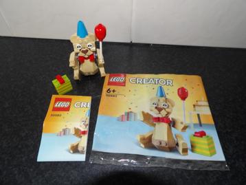 als nieuw Lego Creator 30582 Verjaardagsbeer incl boekje + p beschikbaar voor biedingen