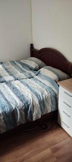 Electrisch verstelbare lattenbodem 210 x 180 2persoonsbed, Ophalen, Bruin, 210 cm, Tweepersoons