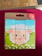 Houten Blokjes Puzzel - Dieren, Ophalen, Nieuw, Van hout, Minder dan 10 stukjes
