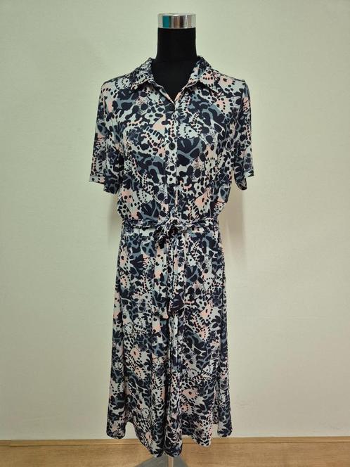 J516 - Fleurige Zoso jurk maat M (1), Kleding | Dames, Jurken, Zo goed als nieuw, Maat 38/40 (M), Onder de knie, Ophalen of Verzenden