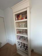 Witte buffet wijnkast landelijk, Ophalen, Gebruikt, 200 cm of meer, 50 tot 100 cm