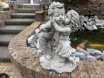 Tuinbeeld : Jongen en Meisje, Tuin en Terras, Tuinbeelden, Ophalen, Nieuw, Beton, Mensenbeeld