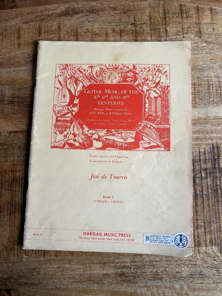 Blad gitaarmuziek van de 16th 17th and 18th eeuw, Muziek en Instrumenten, Bladmuziek, Gebruikt, Artiest of Componist, Klassiek