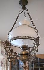 Antieke hanglamp voorheen olie nu elektrisch, Antiek en Kunst, Antiek | Lampen, Ophalen