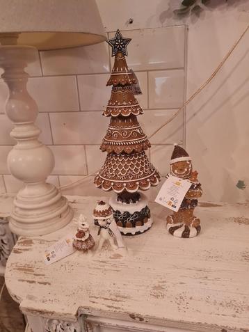 Nieuw kerstboompje gingerbread Clayre & Eef foto 1 t/m 3 beschikbaar voor biedingen