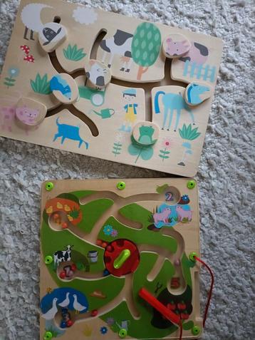 Schuifpuzzel en magnetisch balletjes puzzel/spel beschikbaar voor biedingen