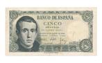 Spanje 5 Pesetas 1951, Postzegels en Munten, Bankbiljetten | Europa | Niet-Eurobiljetten, Ophalen of Verzenden, Overige landen