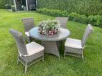 Een leuke tuinset met 4 stoelen (bezorgen is mogelijk), Tuin en Terras, Tuinsets en Loungesets, 4 zitplaatsen, Ophalen of Verzenden