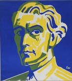 Edmond Wingen kleur houtsnede "Zelfportret", 1956, Antiek en Kunst, Ophalen