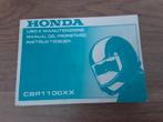 Honda CBR 1100 XX Blackbird owners manual., Motoren, Handleidingen en Instructieboekjes, Honda